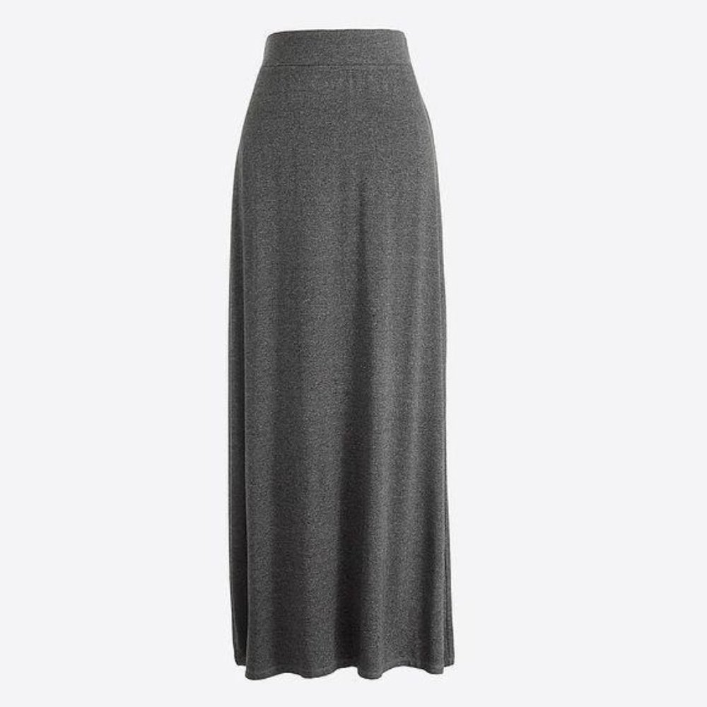 J. Crew Grey Jersey Maxi Skirt Style 47936 Small